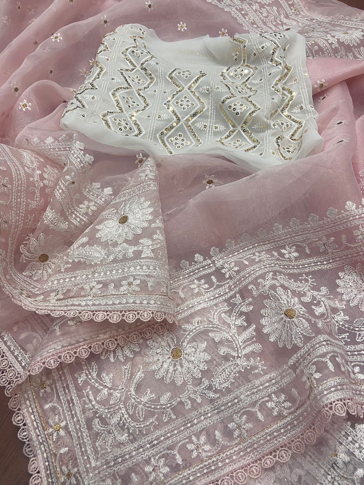 Pure Orgenza Chicken Saree Anant Tex Exports Private Limited