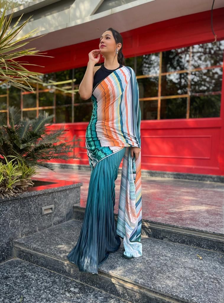 Pleating saree Anant Tex Exports Private Limited