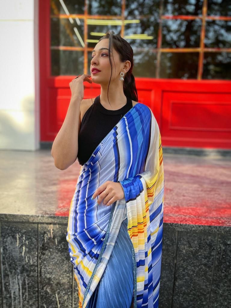 Pleating saree Anant Tex Exports Private Limited