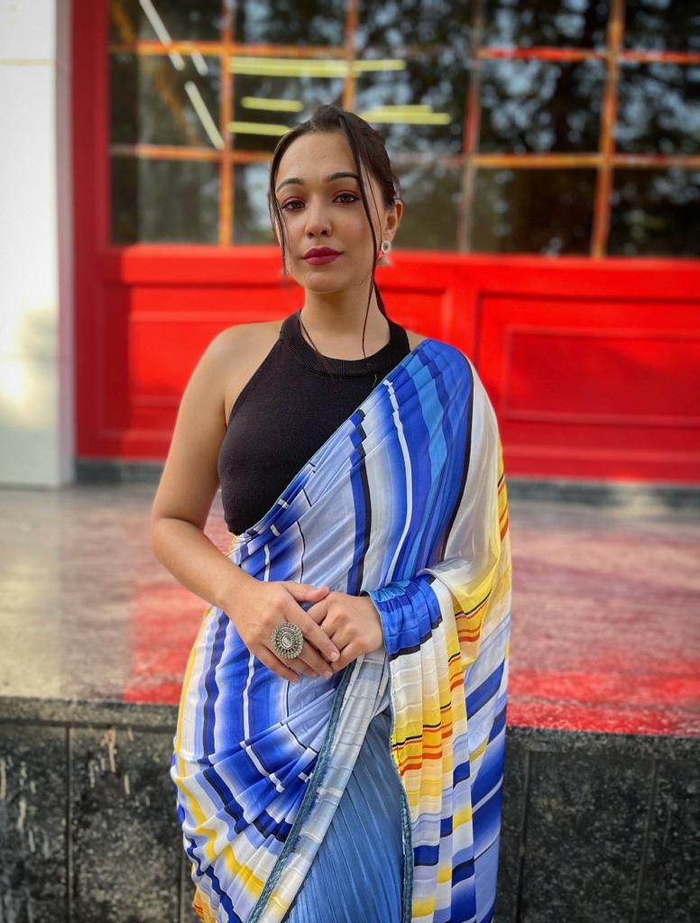 Pleating saree Anant Tex Exports Private Limited