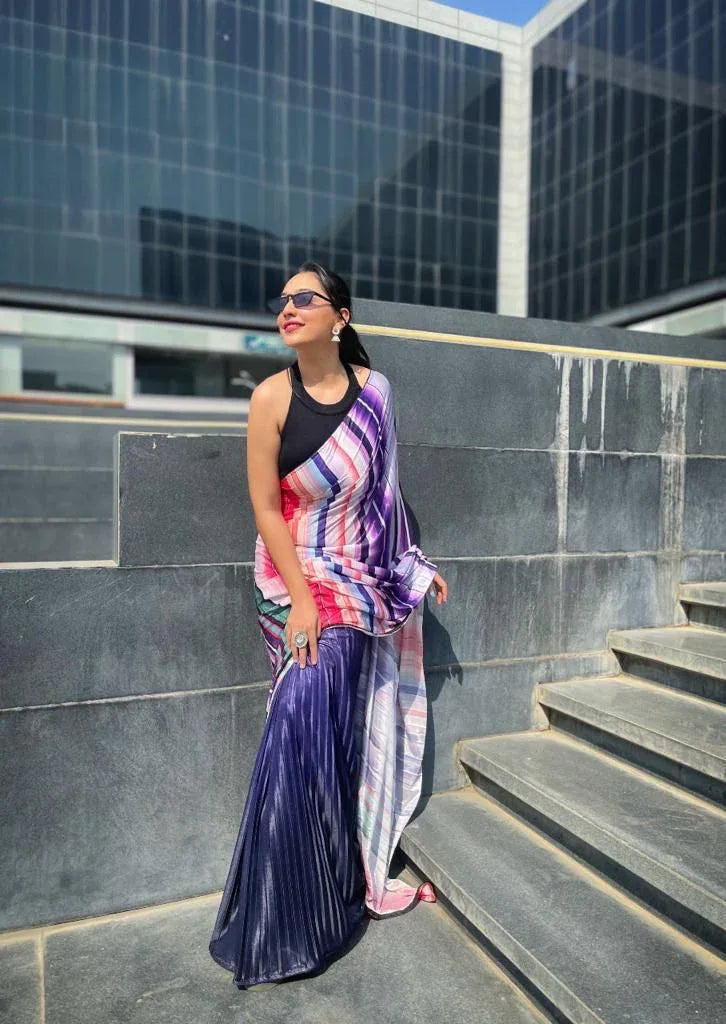 Pleating saree Anant Tex Exports Private Limited