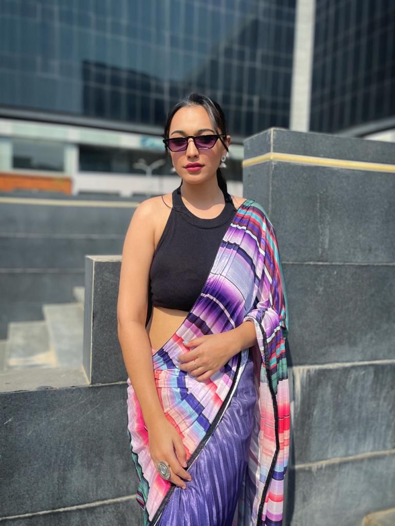 Pleating saree Anant Tex Exports Private Limited