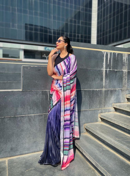 Pleating saree Anant Tex Exports Private Limited