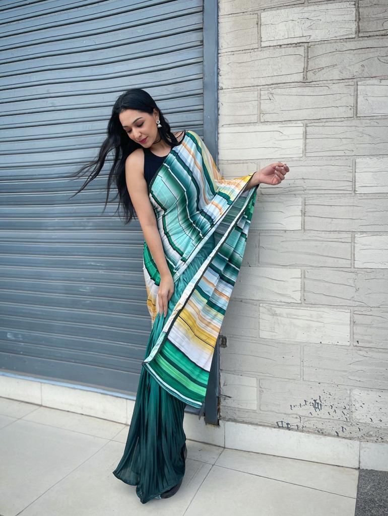 Pleating saree Anant Tex Exports Private Limited