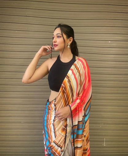 Pleating saree Anant Tex Exports Private Limited