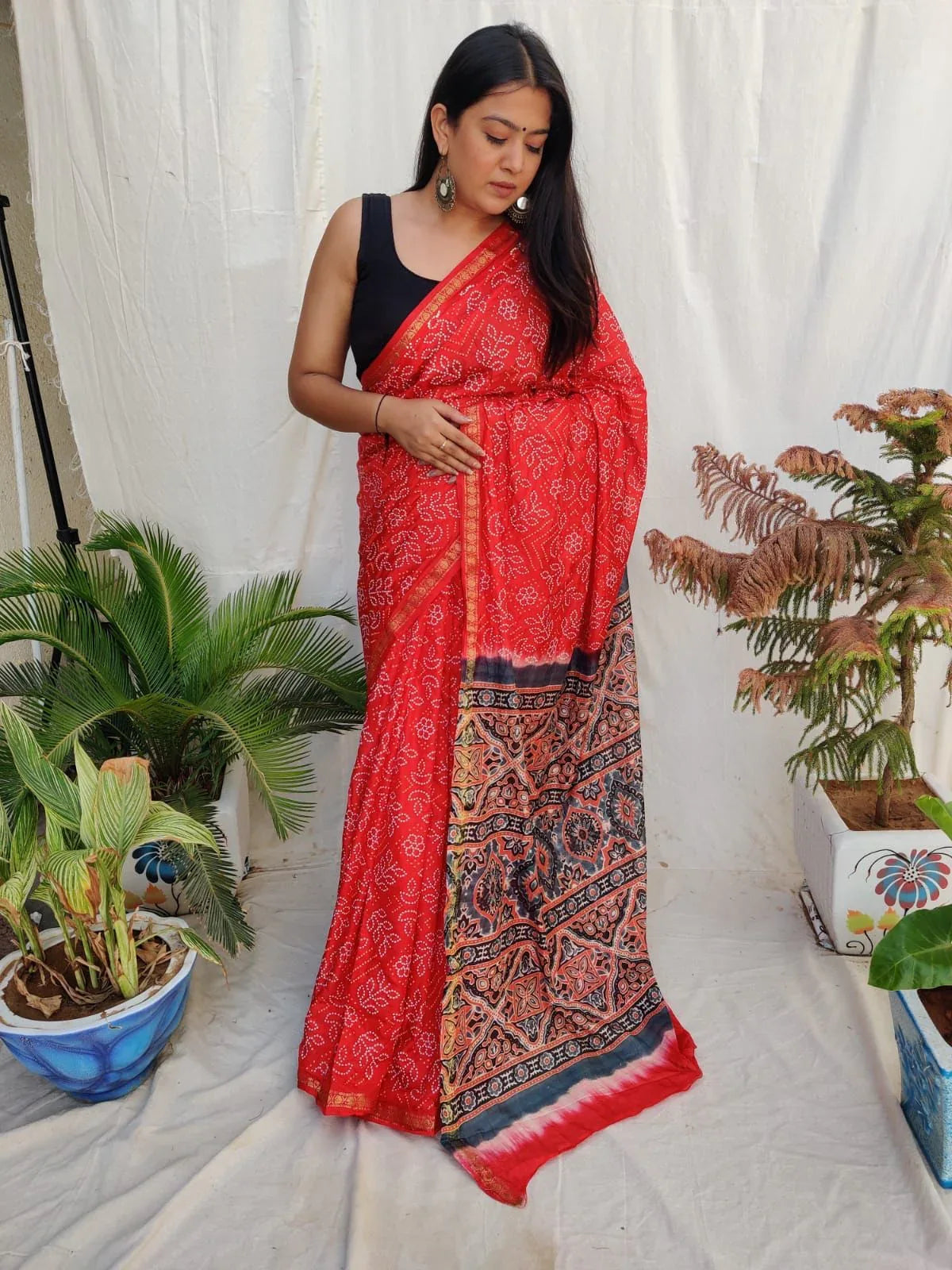 PAVITRA -AJRAKH SILK SAREE Anant Tex Exports Private Limited