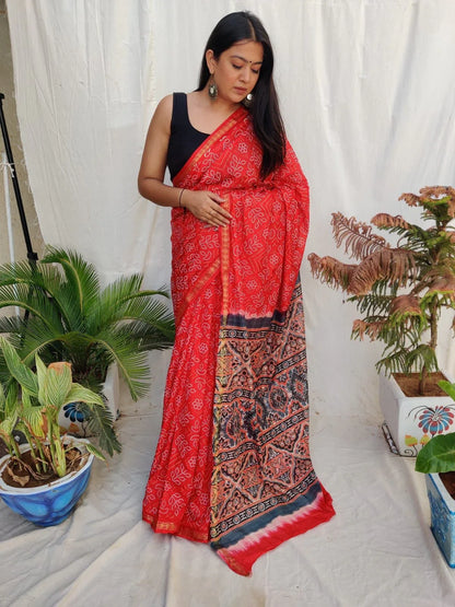 PAVITRA -AJRAKH SILK SAREE Anant Tex Exports Private Limited