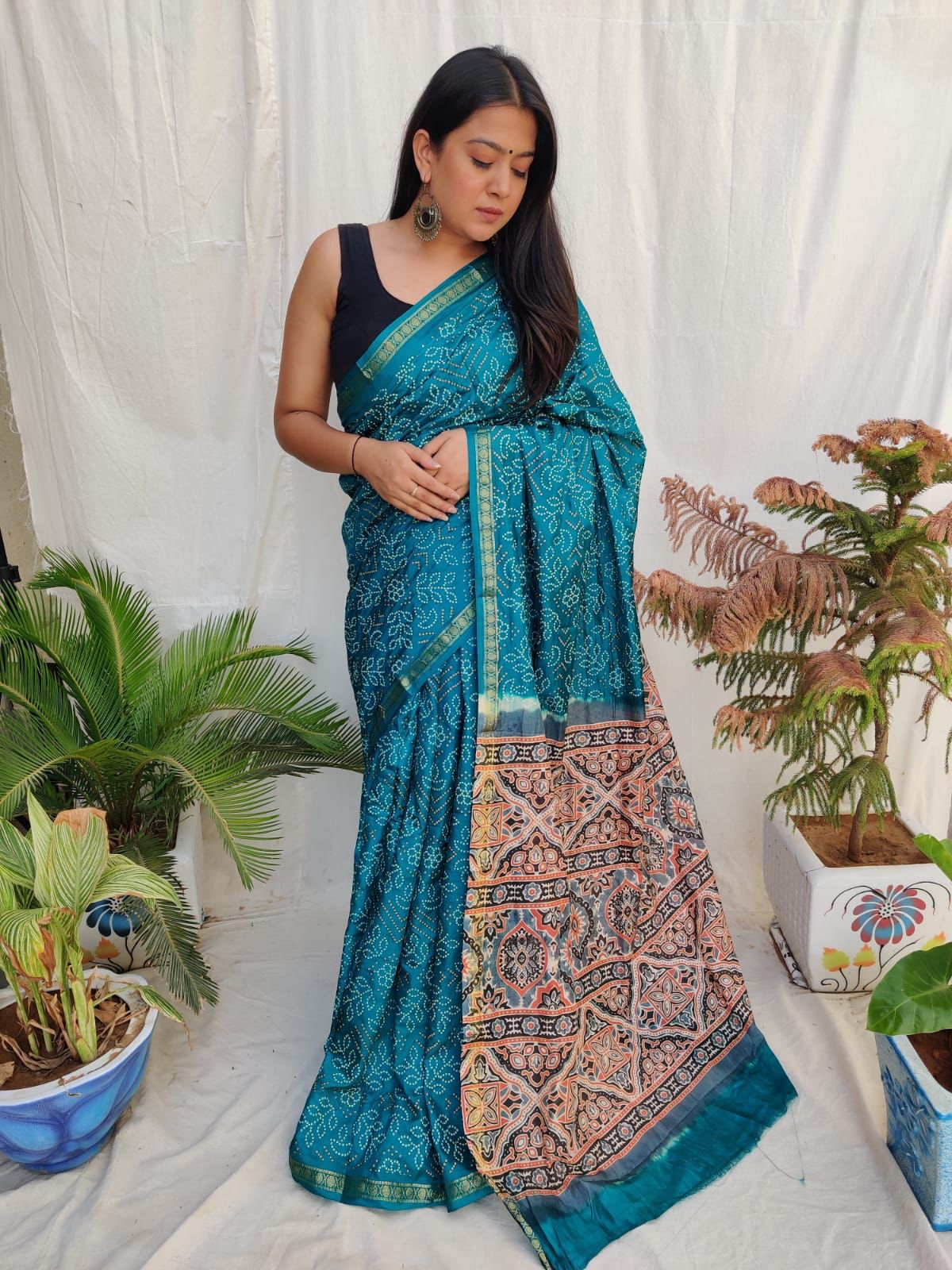 PAVITRA -AJRAKH SILK SAREE Anant Tex Exports Private Limited