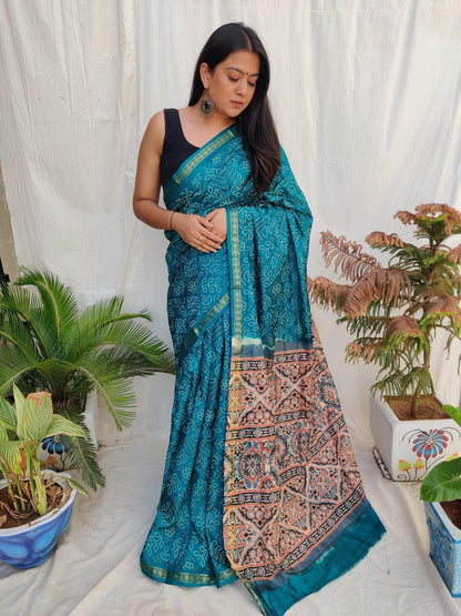 PAVITRA -AJRAKH SILK SAREE Anant Tex Exports Private Limited