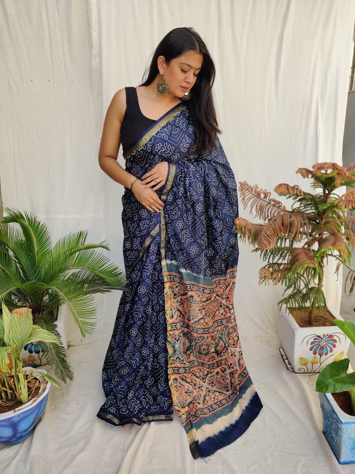 PAVITRA -AJRAKH SILK SAREE Anant Tex Exports Private Limited