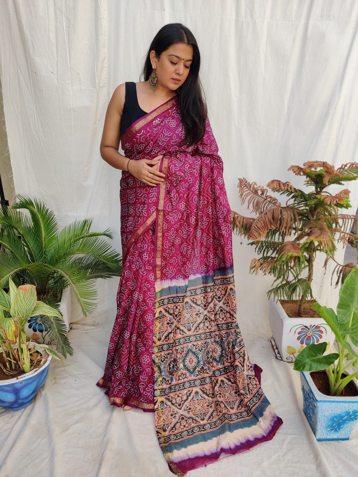 PAVITRA -AJRAKH SILK SAREE Anant Tex Exports Private Limited