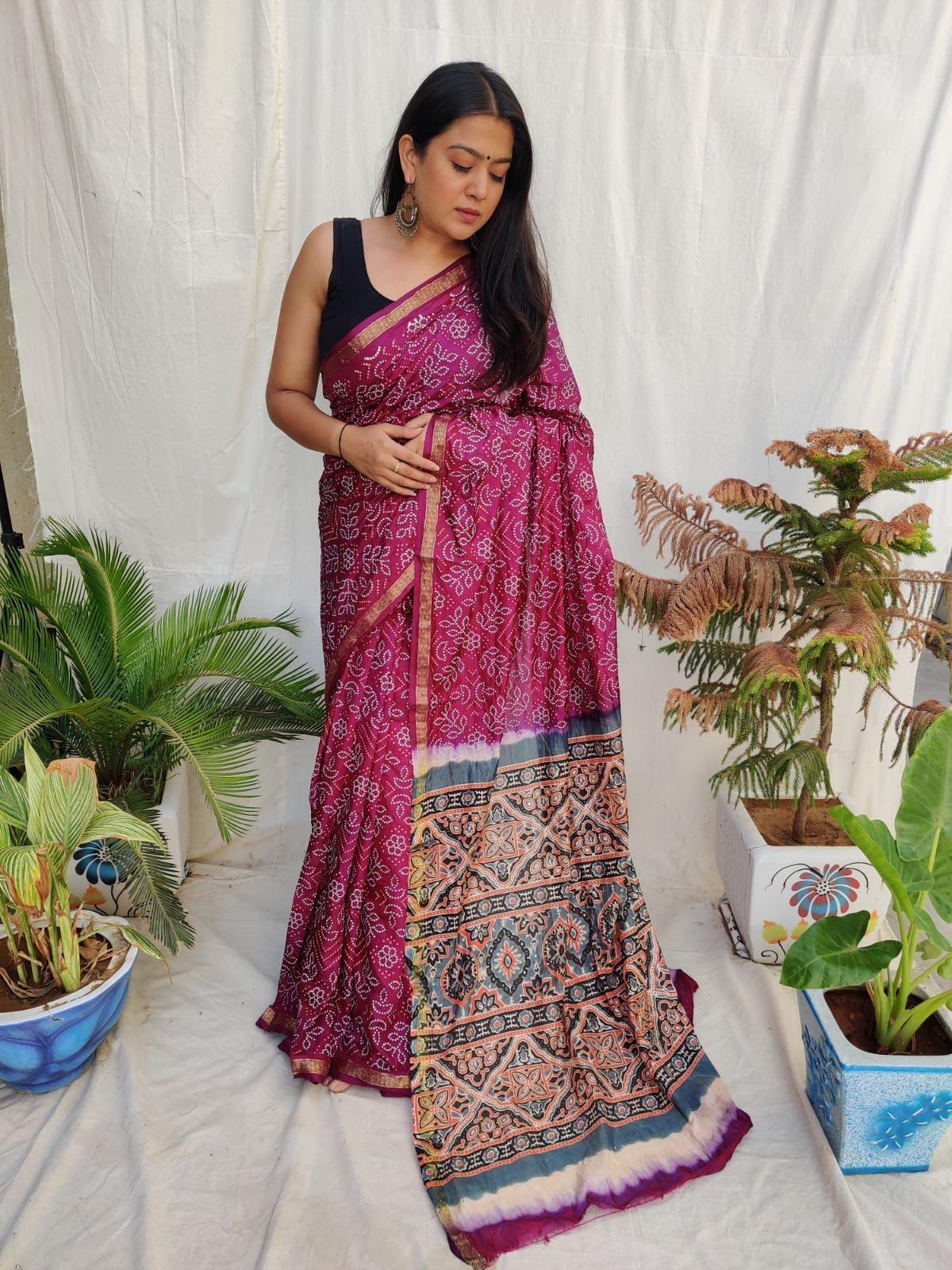 PAVITRA -AJRAKH SILK SAREE Anant Tex Exports Private Limited