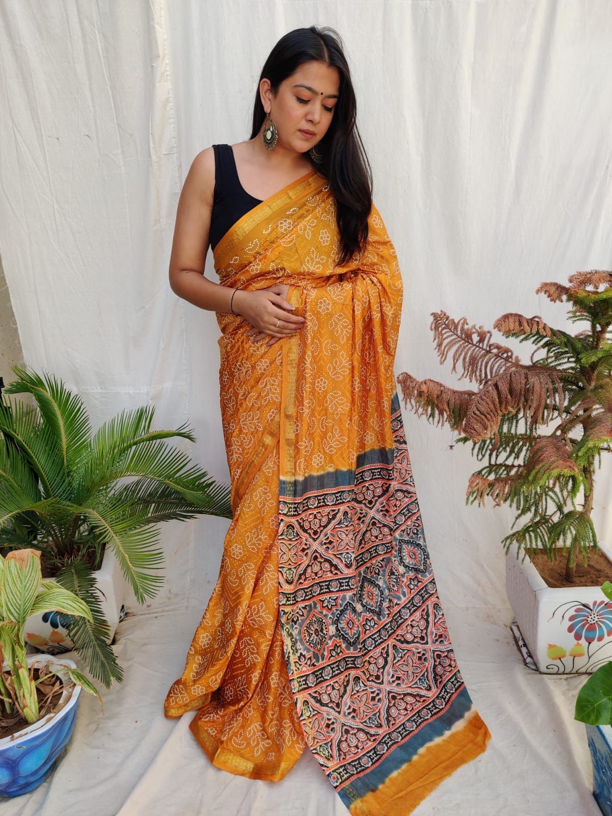 PAVITRA -AJRAKH SILK SAREE Anant Tex Exports Private Limited