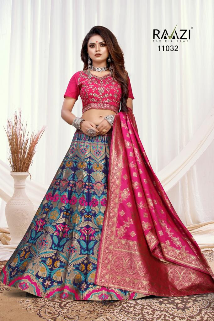 Rama Raazi 11026 To 11035 Banarasi Lehenga Anant Tex Exports Private Limited
