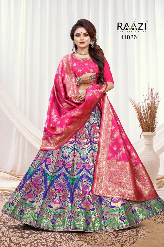 Rama Raazi 11026 To 11035 Banarasi Lehenga Anant Tex Exports Private Limited
