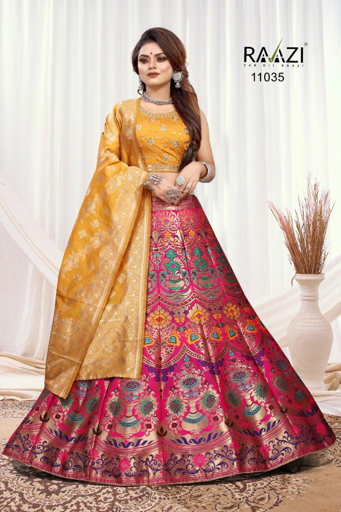 Rama Raazi 11026 To 11035 Banarasi Lehenga Anant Tex Exports Private Limited