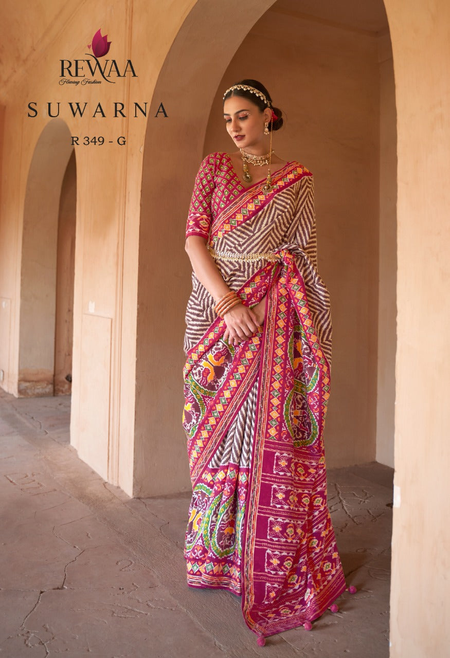 REWAA SUVARNA PATOLA SILK SAREE Anant Tex Exports Private Limited