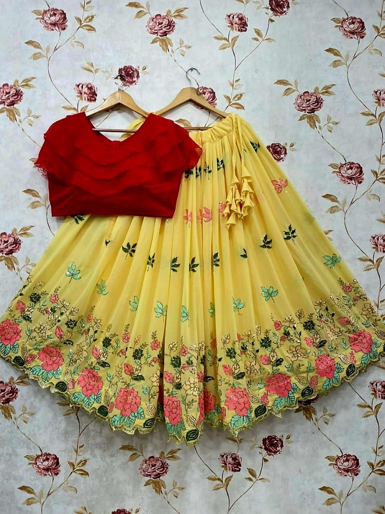 SequenceCrop Top Lehenga Anant Tex Exports Private Limited