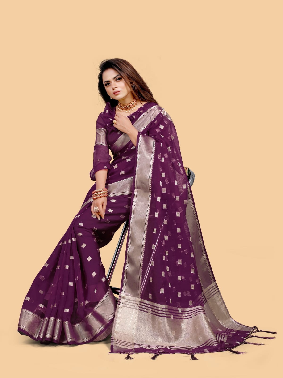 Organza Silk Saree Anant Tex Exports Private Limited