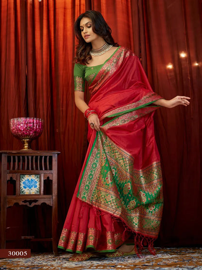 Rajyog Aaliya Silk Series 30001-30006 Gala Tussar Silk Saree Anant Tex Exports Private Limited