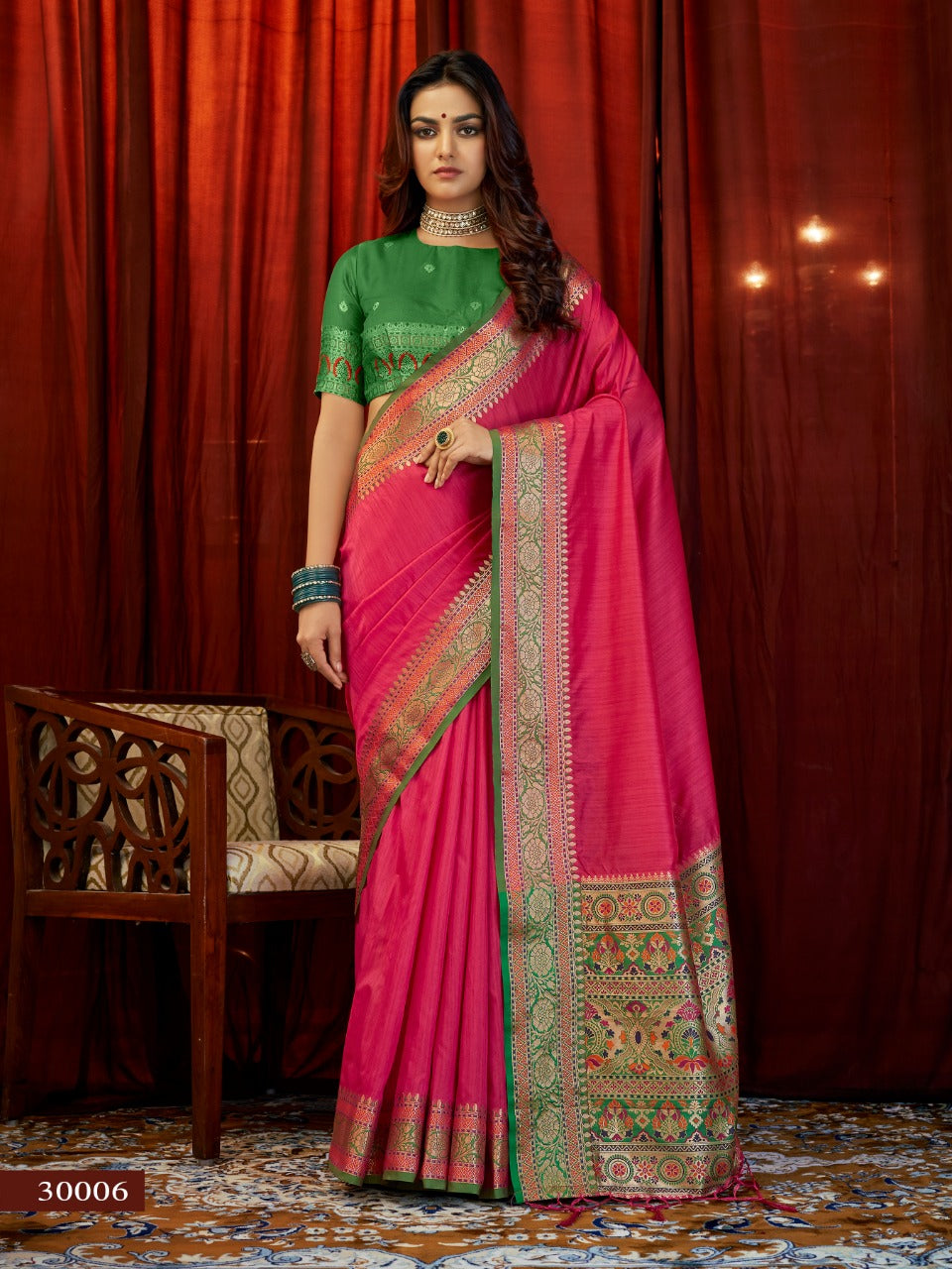 Rajyog Aaliya Silk Series 30001-30006 Gala Tussar Silk Saree Anant Tex Exports Private Limited