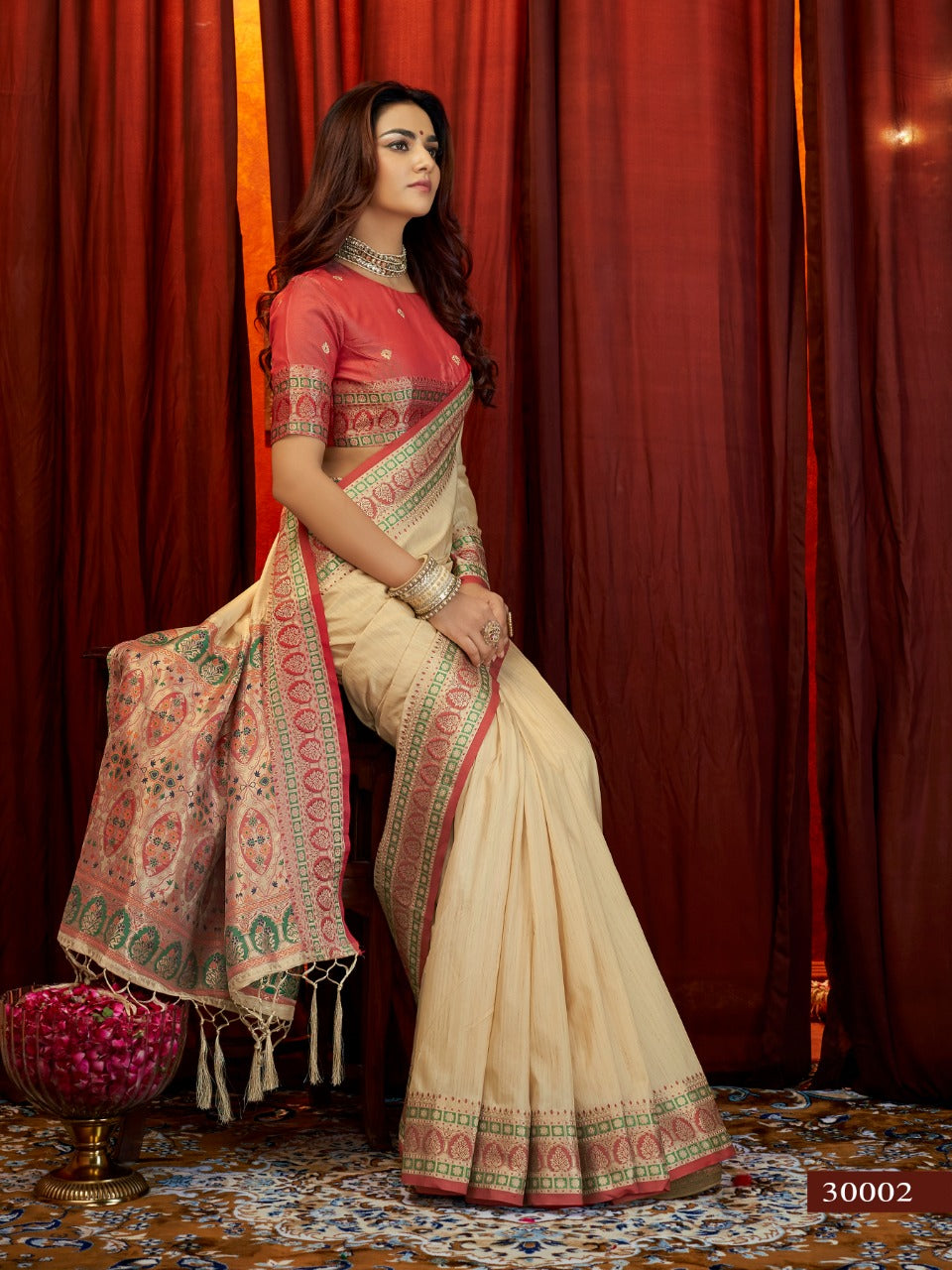 Rajyog Aaliya Silk Series 30001-30006 Gala Tussar Silk Saree Anant Tex Exports Private Limited