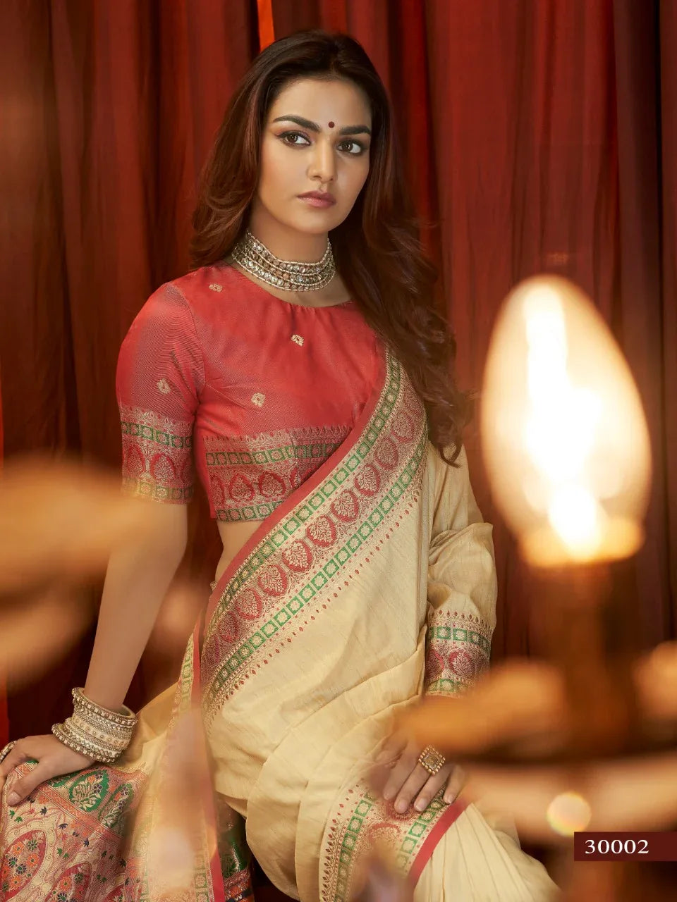 Rajyog Aaliya Silk Series 30001-30006 Gala Tussar Silk Saree Anant Tex Exports Private Limited