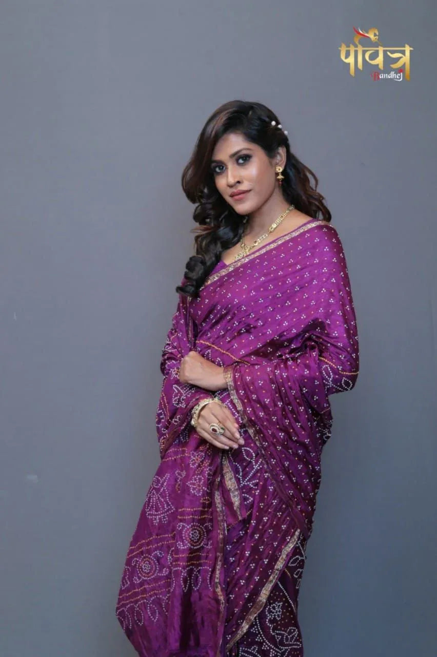 Most Demanded Collection Navratri Bandhej Saree Anant Tex Exports Private Limited