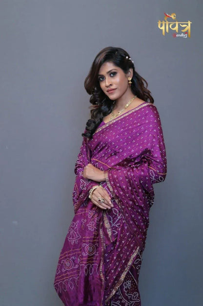 Most Demanded Collection Navratri Bandhej Saree Anant Tex Exports Private Limited