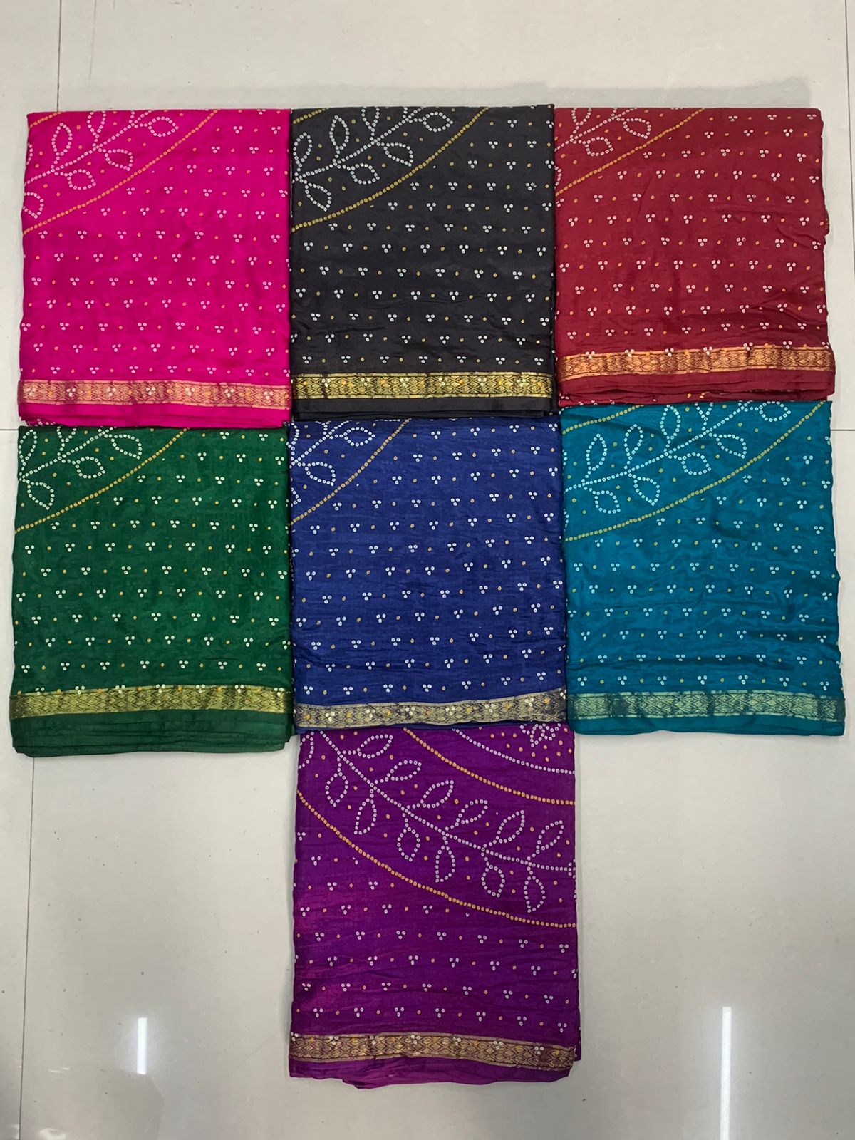 Most Demanded Collection Navratri Bandhej Saree Anant Tex Exports Private Limited