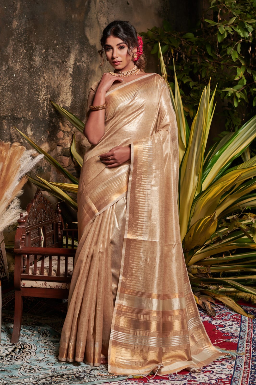 Soft Linen Tissue Silk Saree Anant Tex Exports Private Limited