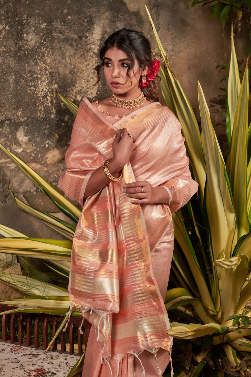 Soft Linen Tissue Silk Saree Anant Tex Exports Private Limited