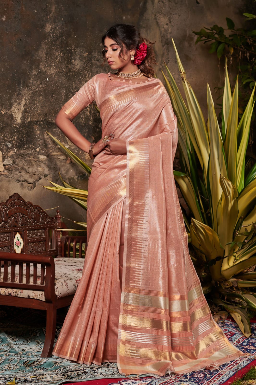 Soft Linen Tissue Silk Saree Anant Tex Exports Private Limited