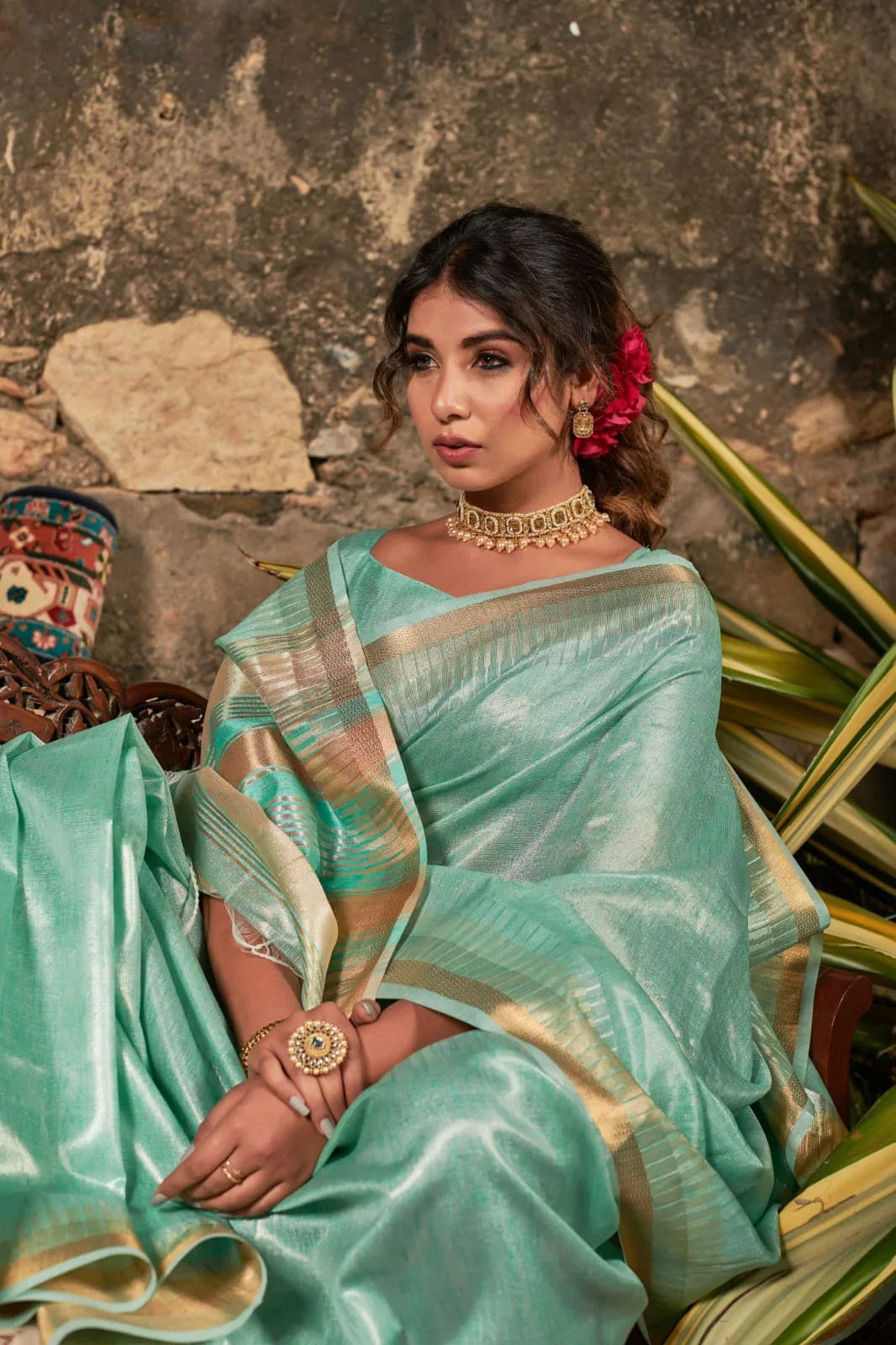 Soft Linen Tissue Silk Saree Anant Tex Exports Private Limited