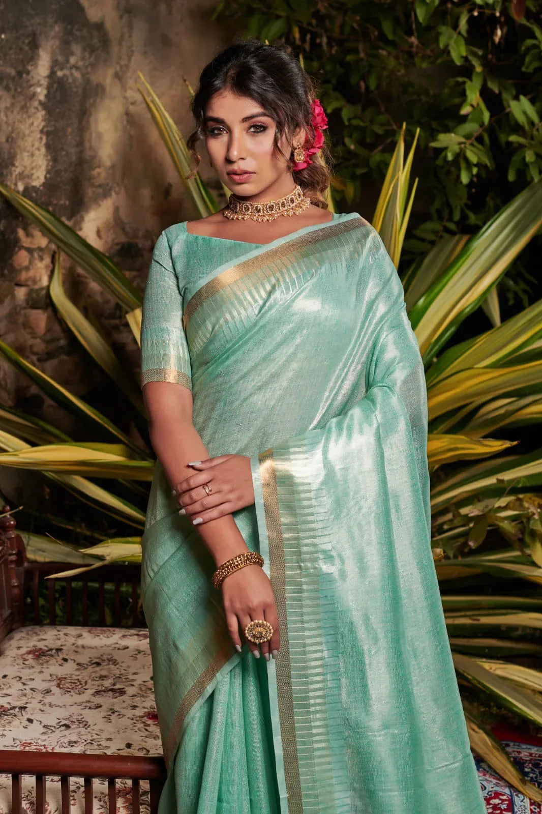 Soft Linen Tissue Silk Saree Anant Tex Exports Private Limited