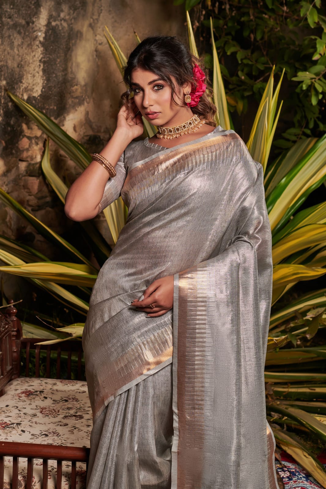 Soft Linen Tissue Silk Saree Anant Tex Exports Private Limited