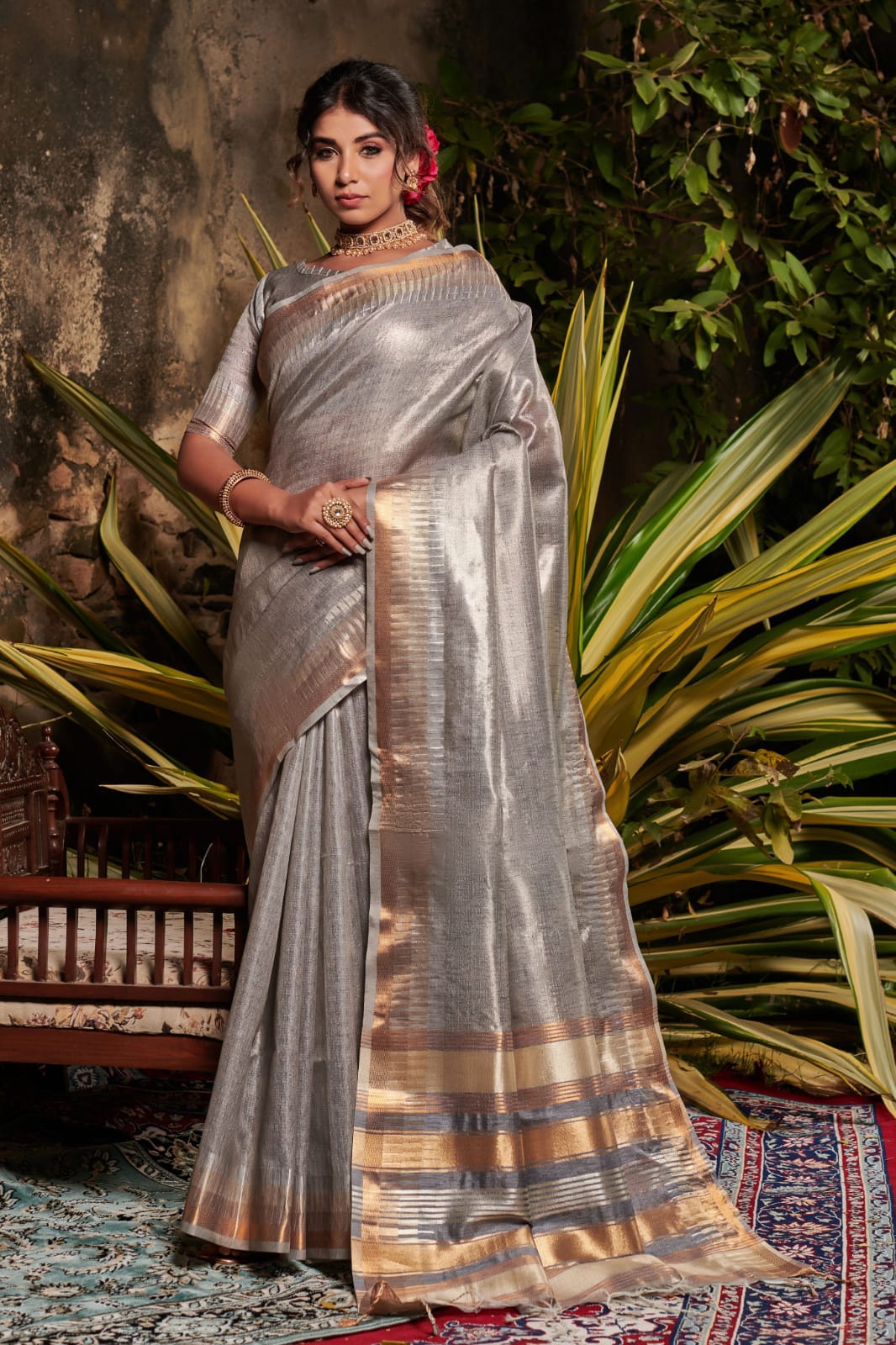 Soft Linen Tissue Silk Saree Anant Tex Exports Private Limited