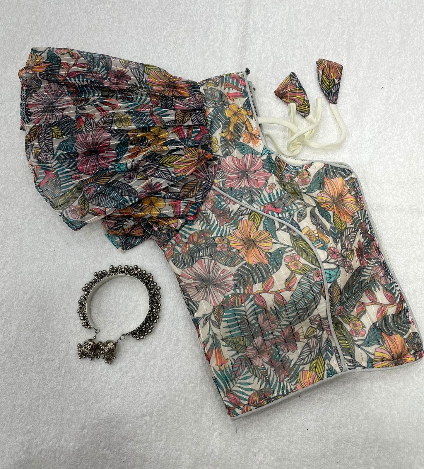 Party Wear Readymade Havey Organza Blouse Anant Tex Exports Private Limited