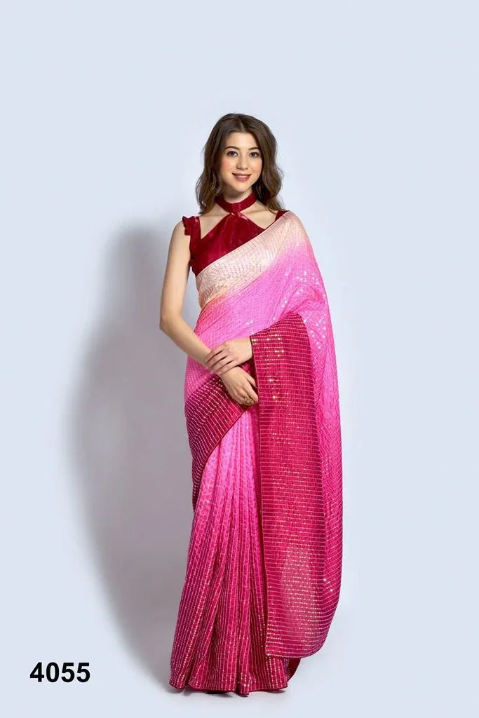 NAZNEEN ARYA 4047 SERIES SEQUENCE SAREE Anant Tex Exports Private Limited
