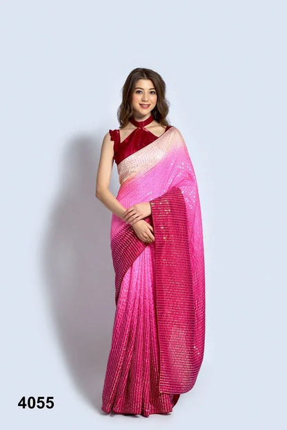 NAZNEEN ARYA 4047 SERIES SEQUENCE SAREE Anant Tex Exports Private Limited