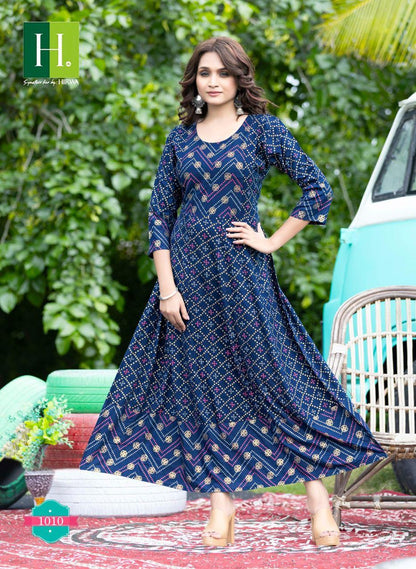 HIRWA SUNLIGHT VOL 2 RAYON KURTI Anant Tex Exports Private Limited
