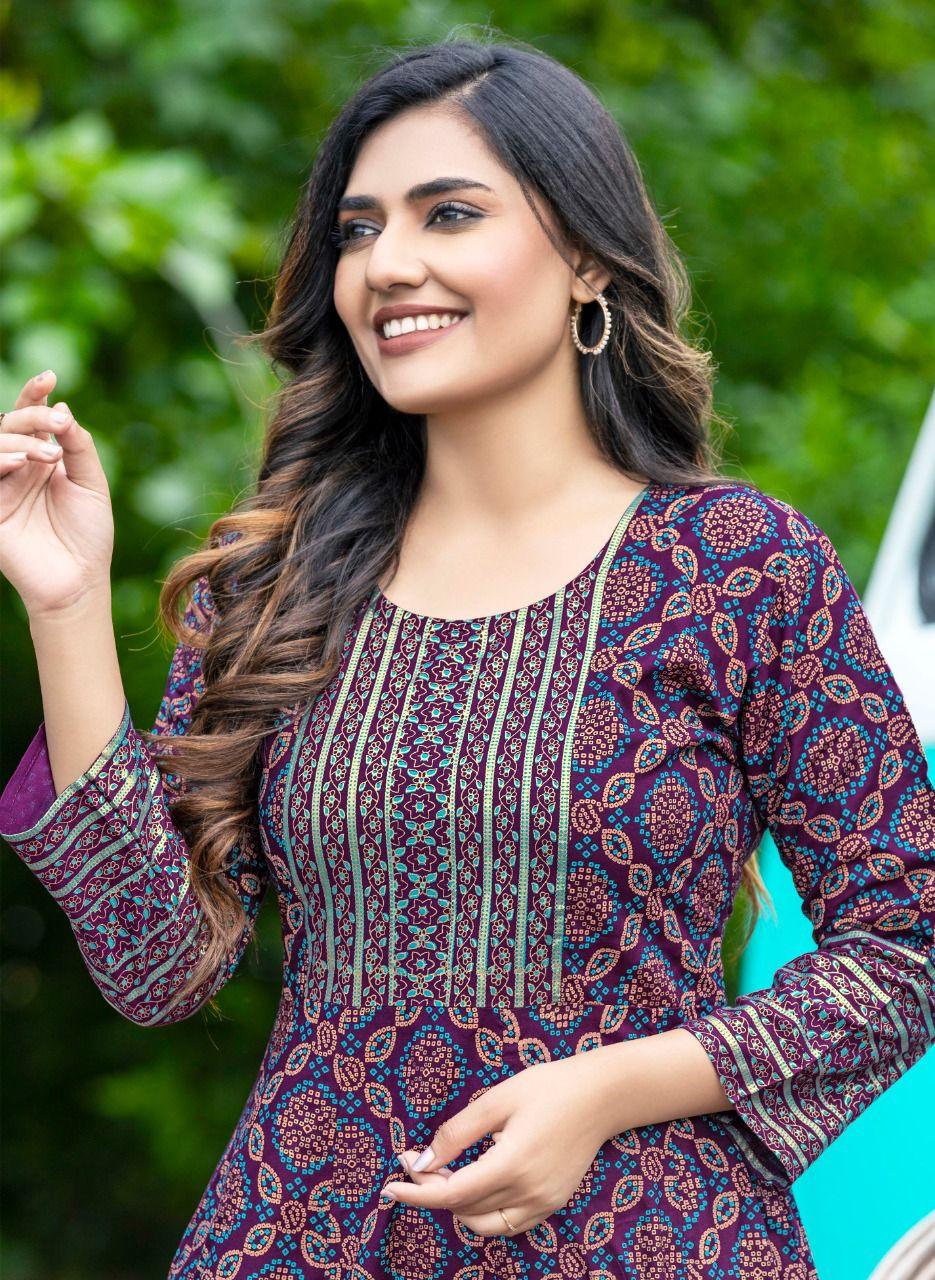 HIRWA SUNLIGHT VOL 2 RAYON KURTI Anant Tex Exports Private Limited