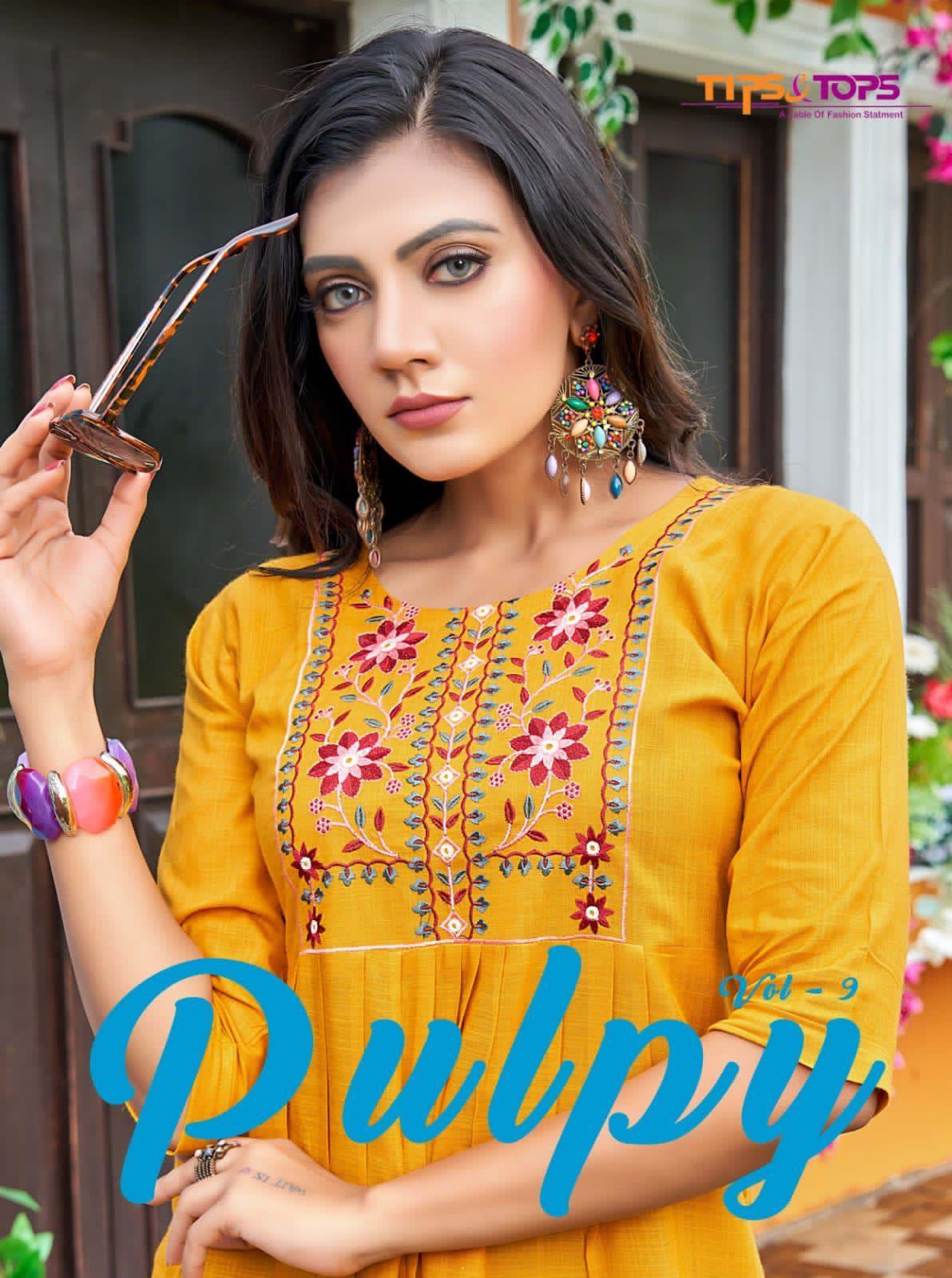 TIPS &amp; TOPS  PULPY VOL-9 KURTI Anant Tex Exports Private Limited