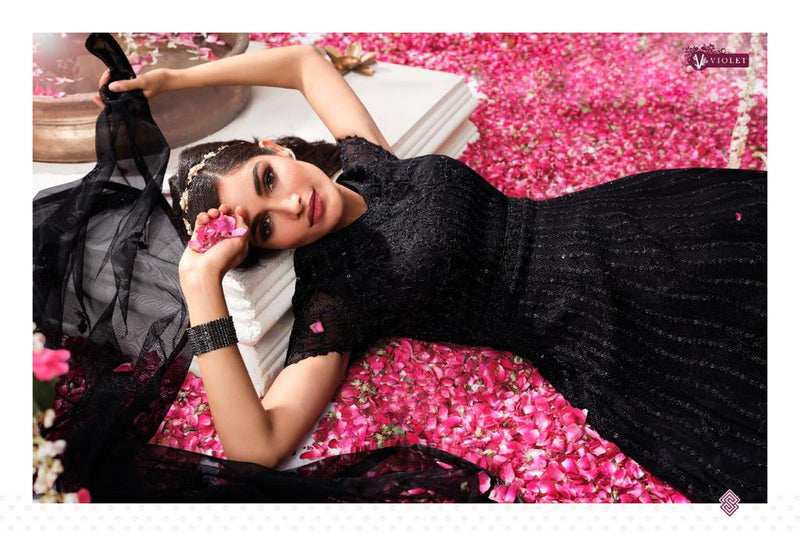 Swagat Violet 5301-5308 Series Exclusive Wedding Designer Long Suits Anant Tex Exports Private Limited