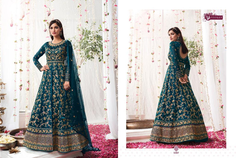 Swagat Violet 5301-5308 Series Exclusive Wedding Designer Long Suits Anant Tex Exports Private Limited