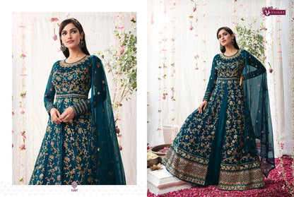 Swagat Violet 5301-5308 Series Exclusive Wedding Designer Long Suits Anant Tex Exports Private Limited