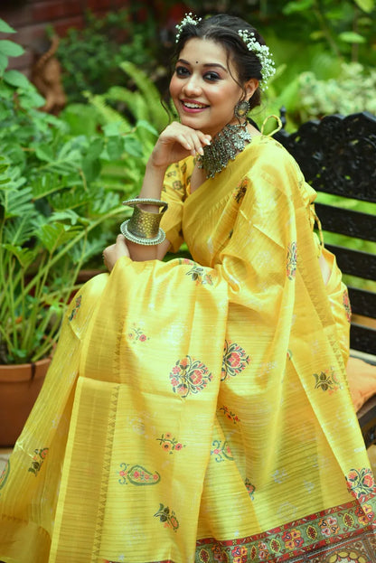 Tussar Silk Weaving Saree Anant Tex Exports Private Limited
