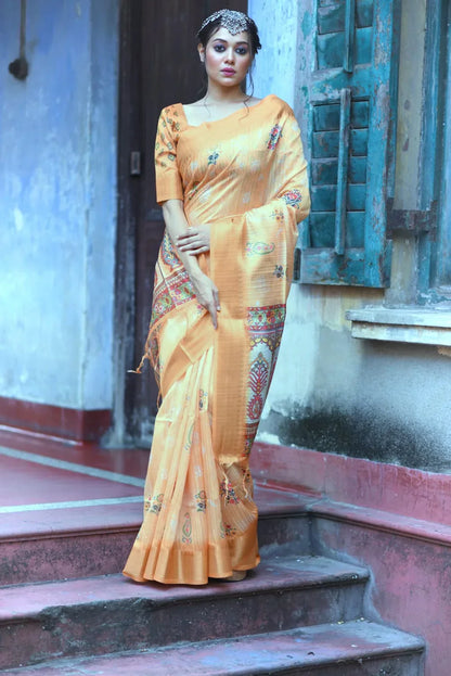 Tussar Silk Weaving Saree Anant Tex Exports Private Limited