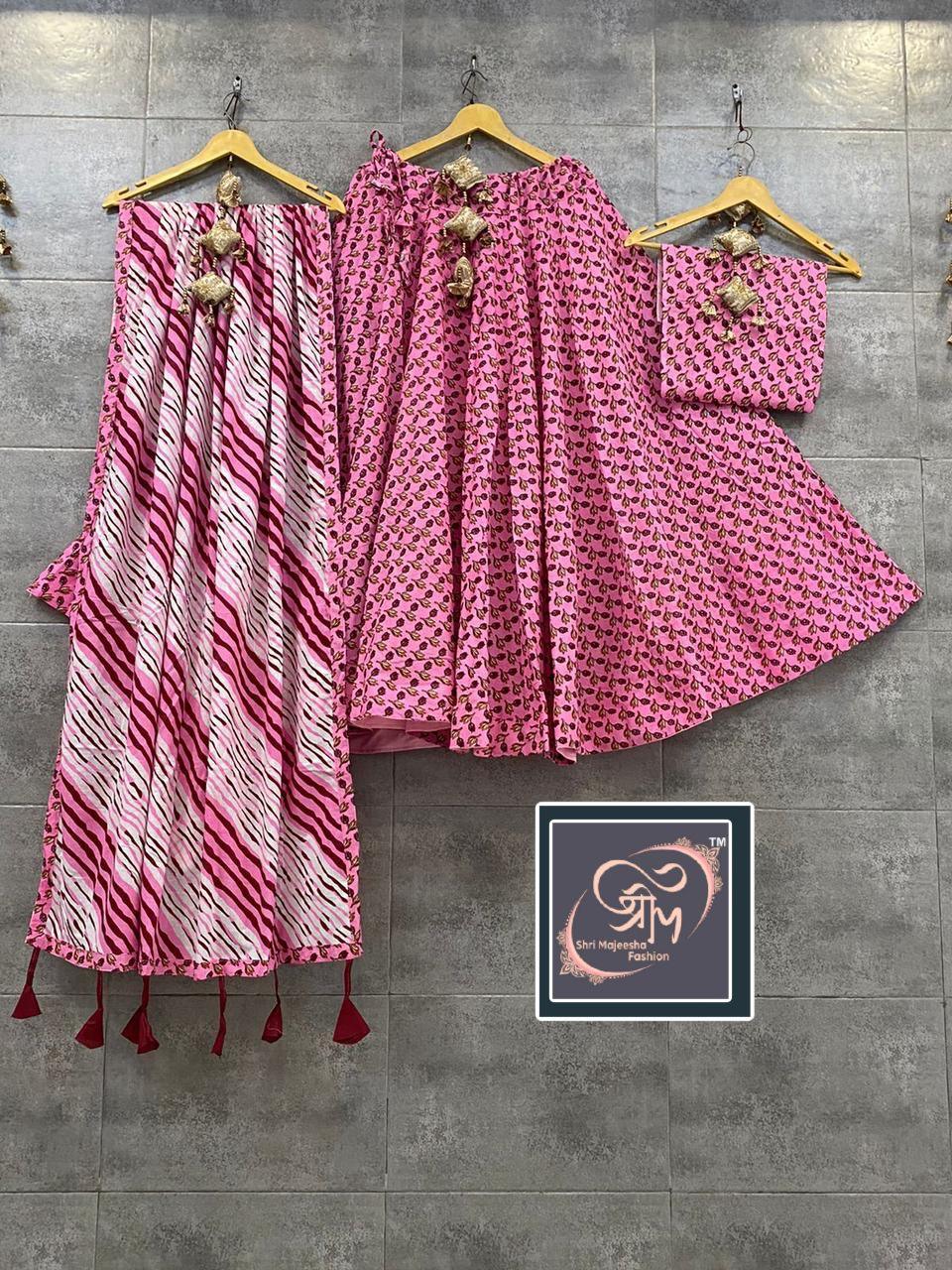 Pure Cotton Printed Navratri Lehenga Choli Anant Tex Exports Private Limited