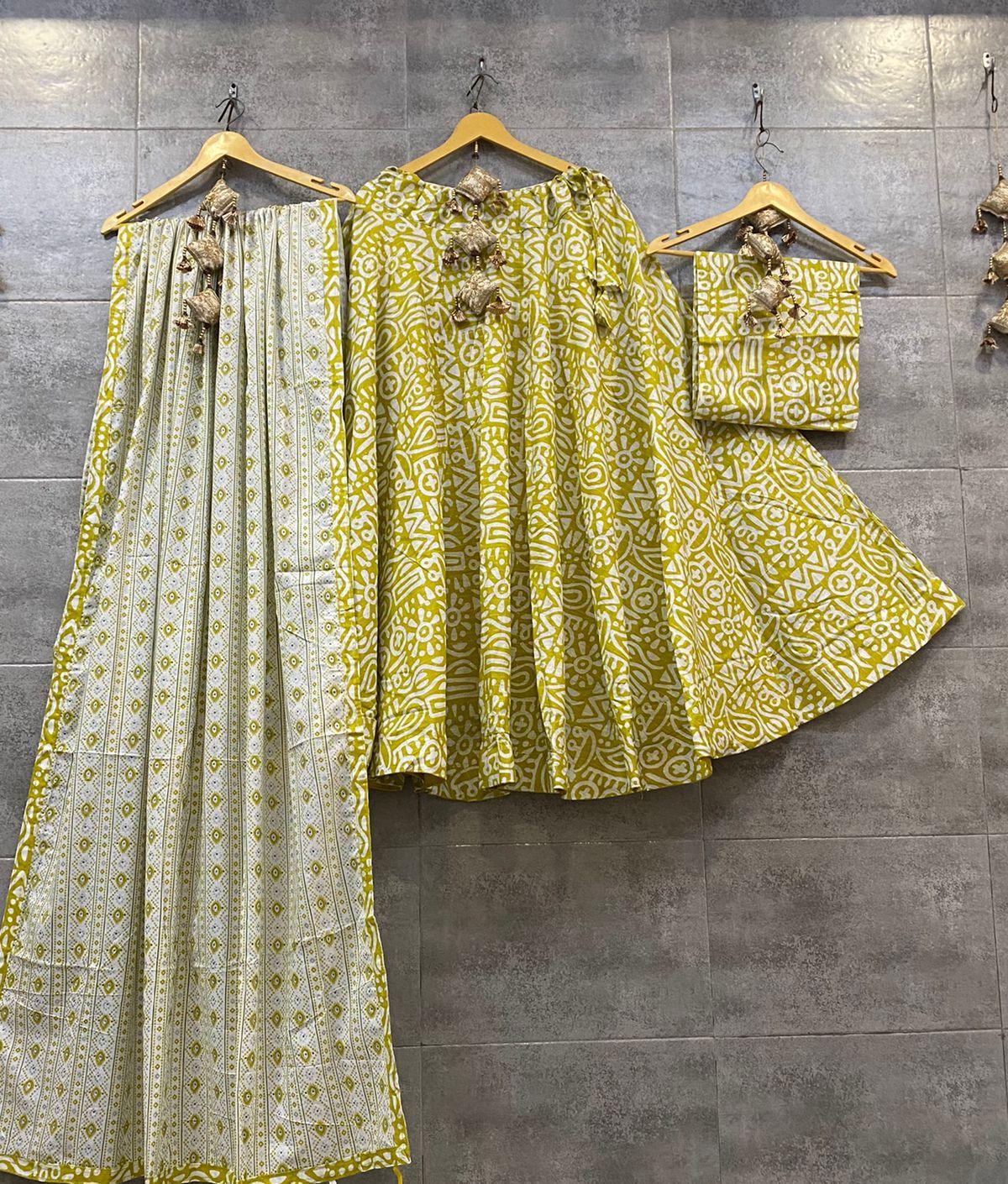 Pure Cotton Printed Navratri Lehenga Choli Anant Tex Exports Private Limited